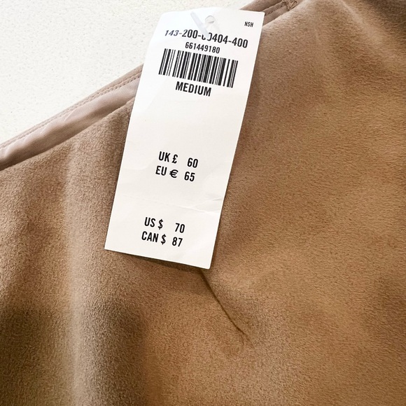 Abercrombie & Fitch The A&F
Scarlett Vegan Suede Mini Skirt Skort Med NWT - Picture 12 of 15